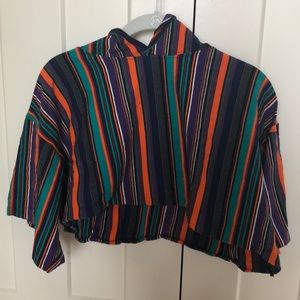 Urban Outfitters Hooded Cropped T-shirt